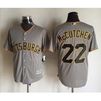 Men's Pittsburgh Pirates #22 Andrew McCutchen Away Gray 2015 MLB Cool Base Jersey
