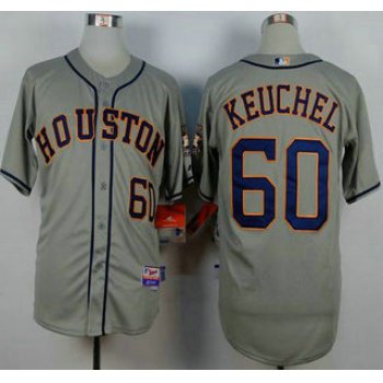 Men's Houston Astros #60 Dallas Keuchel Grey Jersey
