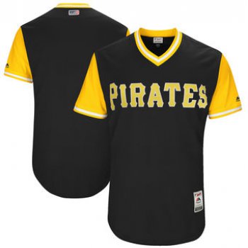 Men's Pittsburgh Pirates Majestic Black 2017 Players Weekend Authentic Team Jersey