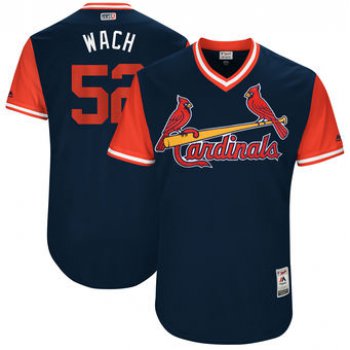 Men's St. Louis Cardinals Michael Wacha Wach Majestic Navy 2017 Players Weekend Authentic Jersey