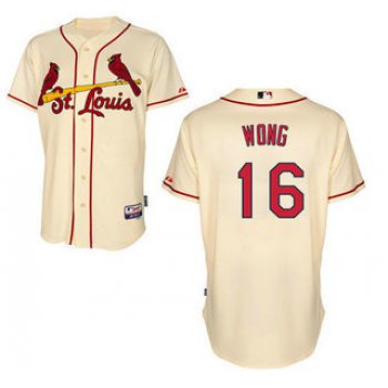 St. Louis Cardinals #16 Kolten Wong Cream cool base Baseball jersey