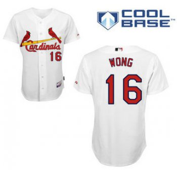 St. Louis Cardinals #16 Kolten Wong White cool base Baseball jersey