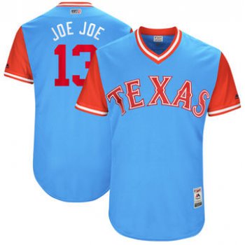 Men's Texas Rangers Joey Gallo Joe Joe Majestic Light Blue 2017 Players Weekend Authentic Jersey