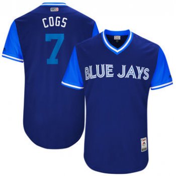 Men's Toronto Blue Jays Chris Coghlan Cogs Majestic Royal 2017 Players Weekend Authentic Jersey