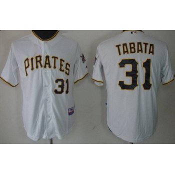 Men's Pittsburgh Pirates #31 Jose Tabata White Jersey