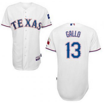 Men's Texas Rangers #13 Joey Gallo 2014 White Jersey