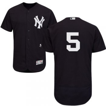 New York Yankees #5 Joe DiMaggio Navy Blue Flexbase Authentic Collection Stitched MLB Jersey