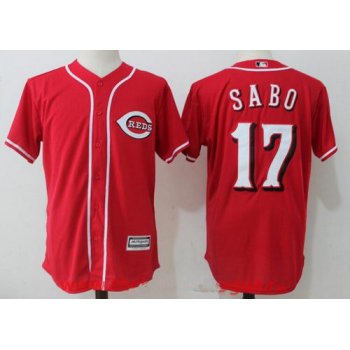 Men's Cincinnati Reds #17 Chris Sabo Retired Red Cool Base Stitched MLB Jersey