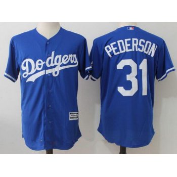 Men's Los Angeles Dodgers #31 Joc Pederson Royal Blue Stitched MLB Majestic Cool Base Jersey