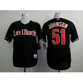 Arizona Diamondbacks #51 Randy Johnson 2015 Black Cool Base Jersey