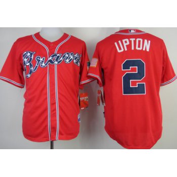 Atlanta Braves #2 Melvin Upton 2014 Red Jersey