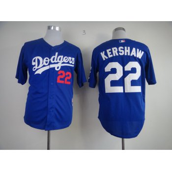 Los Angeles Dodgers #22 Clayton Kershaw Blue Jersey
