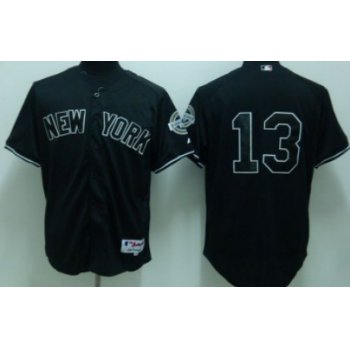 New York Yankees #13 Alex Rodriguez Black Jersey