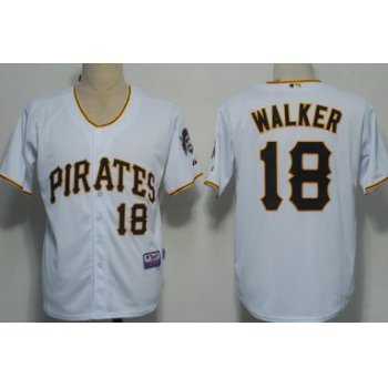 Pittsburgh Pirates #18 Neil Walker White Jersey
