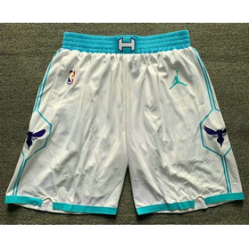 Men's Charlotte Hornets White 2021 Brand Jordan Swingman Stitched NBA Shorts