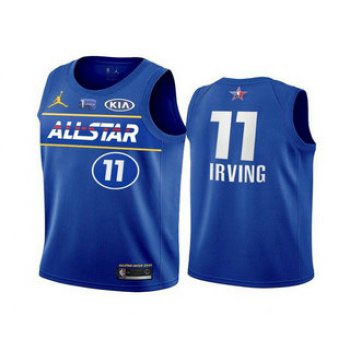 Men's 2021 All-Star #11 Kyrie Irving Blue Eastern Conference Stitched NBA Jersey