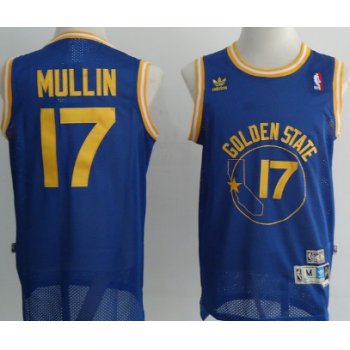 Golden State Warriors #17 Chris Mullin Blue Swingman Throwback Jersey