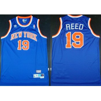 New York Knicks #19 Willis Reed Blue Swingman Throwback Jersey