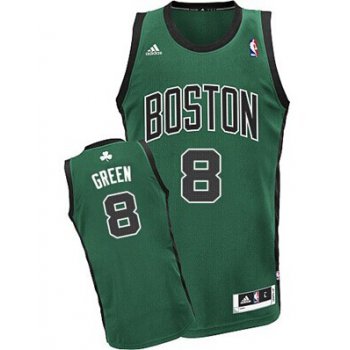 Boston Celtics #8 Jeff Green Green With Black Swingman Jersey