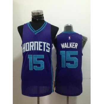 Charlotte Hornets #15 Kemba Walker Purple Swingman Jersey