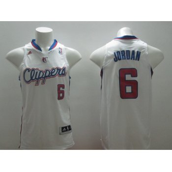 Los Angeles Clippers #6 DeAndre Jordan Revolution 30 Swingman White Jersey