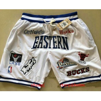 All-Star Eastern White JUST DON By Mitchell & Ness Shorts