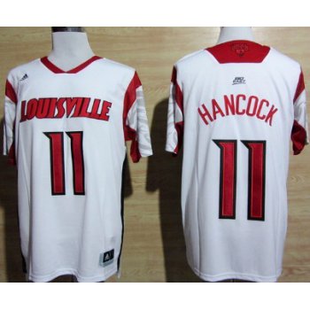 Louisville Cardinals #11 Luke Hancock 2013 March Madness White Jersey