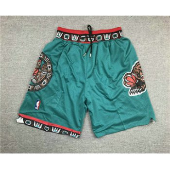 Men's Memphis Grizzlies Teal Green 1995-96 Just Don Shorts Swingman Shorts