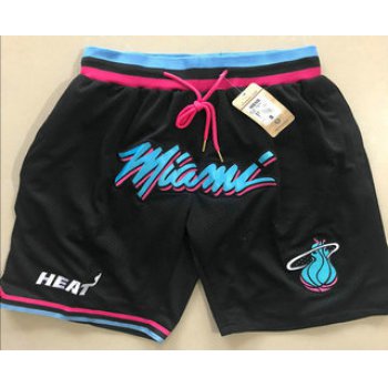Men's Miami Heat Black 2020 Nike City Edition Just Don Shorts Swingman Shorts