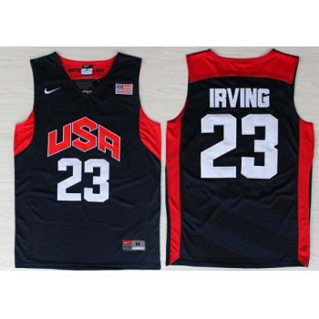 2012 Olympics Team USA #23 Kyrie Irving Revolution 30 Swingman Blue Jersey