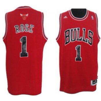 Chicago Bulls #1 Derrick Rose Revolution 30 Swingman Red Jersey