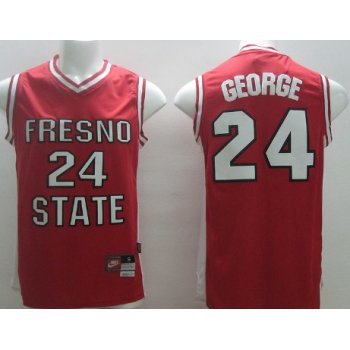 Fresno State #24 Paul George Red Jersey