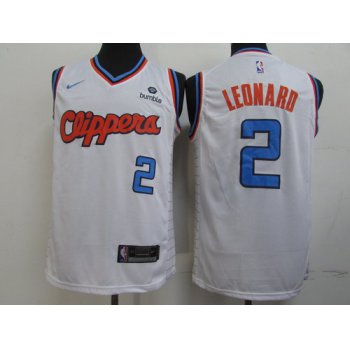 Clippers 2 Kawhi Leonard White City Edition Nike Swingman Jerseys