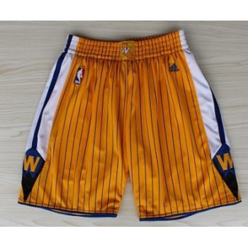 Golden State Warriors Yellow Pinstripe Short