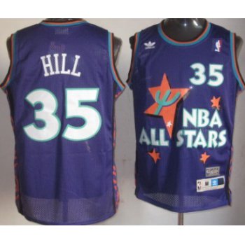 NBA 1995 All-Star #35 Grant Hill Purple Swingman Throwback Jersey
