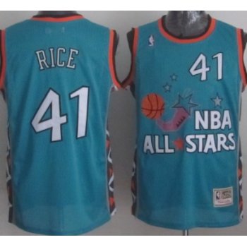 NBA 1996 All-Star #41 Glenn Rice Green Swingman Throwback Jersey