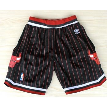 Chicago Bulls Black With Red Pinstripe Short