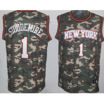 New York Knicks #1 Amare Stoudemire Camo Fashion Jersey