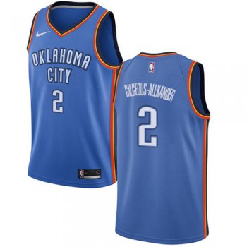 Nike Thunder #2 Shai Gilgeous-Alexander Blue NBA Swingman Icon Edition Jersey