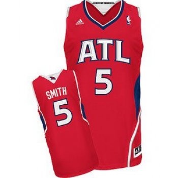 Atlanta Hawks #5 Josh Smith Red Swingman Jersey
