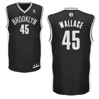 Brooklyn Nets #45 Gerald Wallace Black Swingman Jersey
