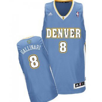 Denver Nuggets #8 Danilo Gallinari Light Blue Swingman Jersey