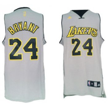 Los Angeles Lakers #24 Kobe Bryant Revolution 30 Swingman 2013 Gray Jersey