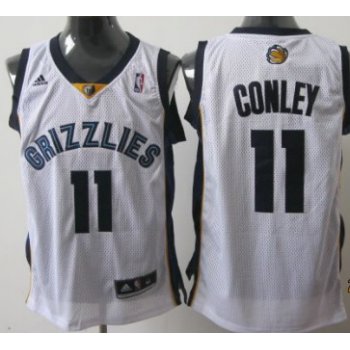 Memphis Grizzlies #11 Mike Conley White Swingman Jersey