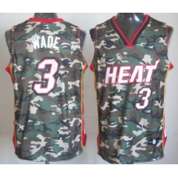 Miami Heat #3 Dwyane Wade Camo Fashion Jersey
