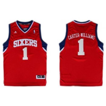 Philadelphia 76ers #1 Michael Carter -Williams Revolution 30 Swingman Red Jersey