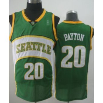 Seattle Supersonics #20 Gary Payton 2007-08 Green Swingman Jersey