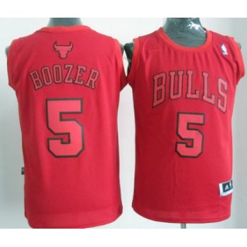 Chicago Bulls #5 Carlos Boozer Revolution 30 Swingman Red Big Color Jersey