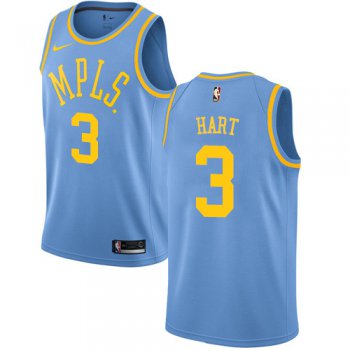 Men's Los Angeles Lakers #3 Josh Hart Blue Nike NBA Hardwood Classics Authentic Jersey