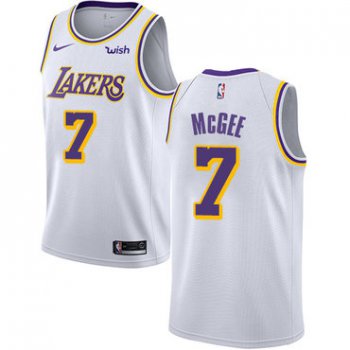 Men's Los Angeles Lakers #7 JaVale McGee White Nike NBA Association Edition Authentic Jersey